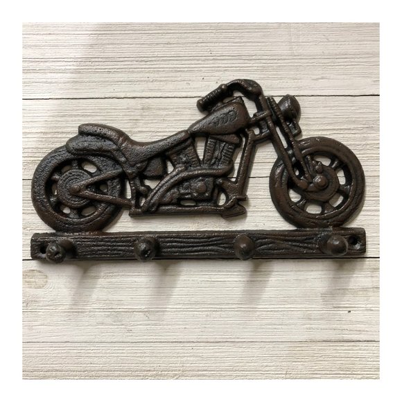 Motorcycle 4 Hooks Hat Key Towel Leash Hanger - Picture 2 of 6